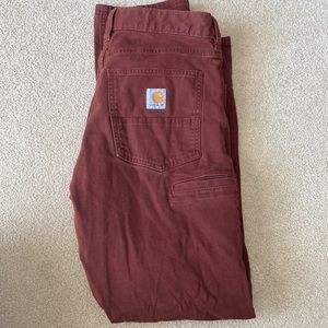 LIKE NEW CARHARTT MINERAL BROWN PANTS